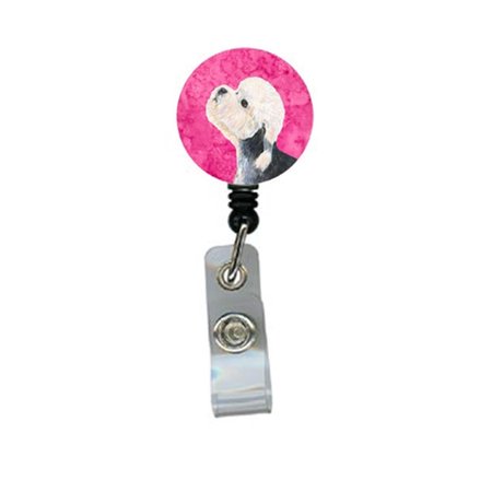 TEACHERS AID Dandie Dinmont Terrier Retractable Badge Reel Or Id Holder With Clip TE236249